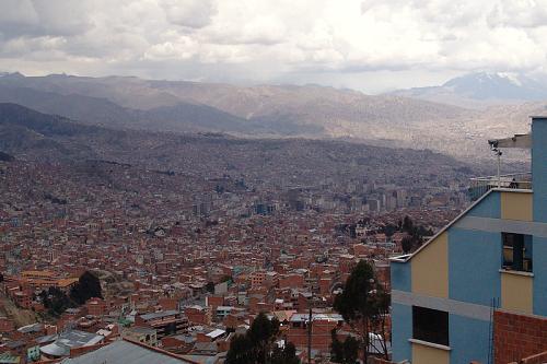 La Paz - pohled do kotle